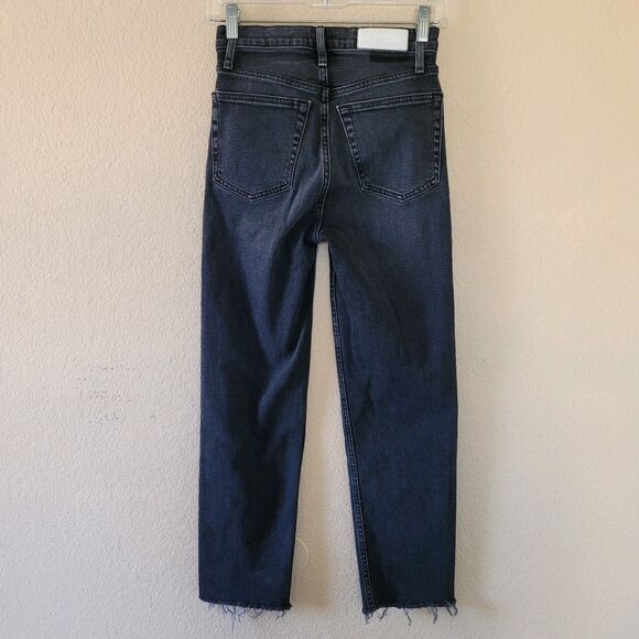 Re/Done Black Straight Leg Jeans - Picture 9 of 9